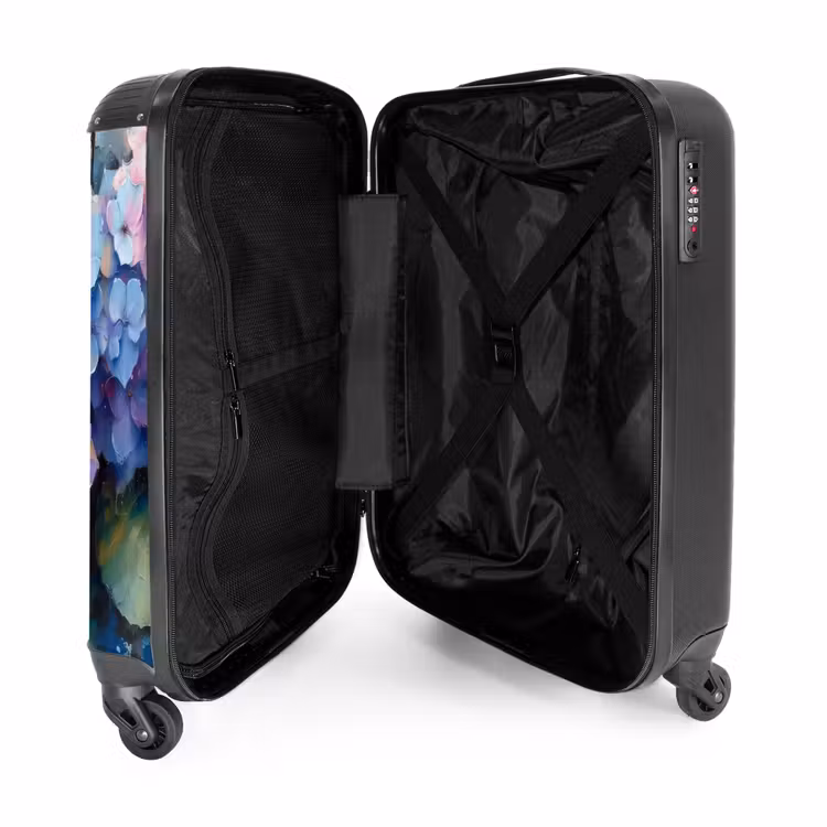 Valise - Fleurs d'hortensia en style graffiti — 4