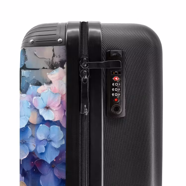 Valise - Fleurs d'hortensia en style graffiti — 5