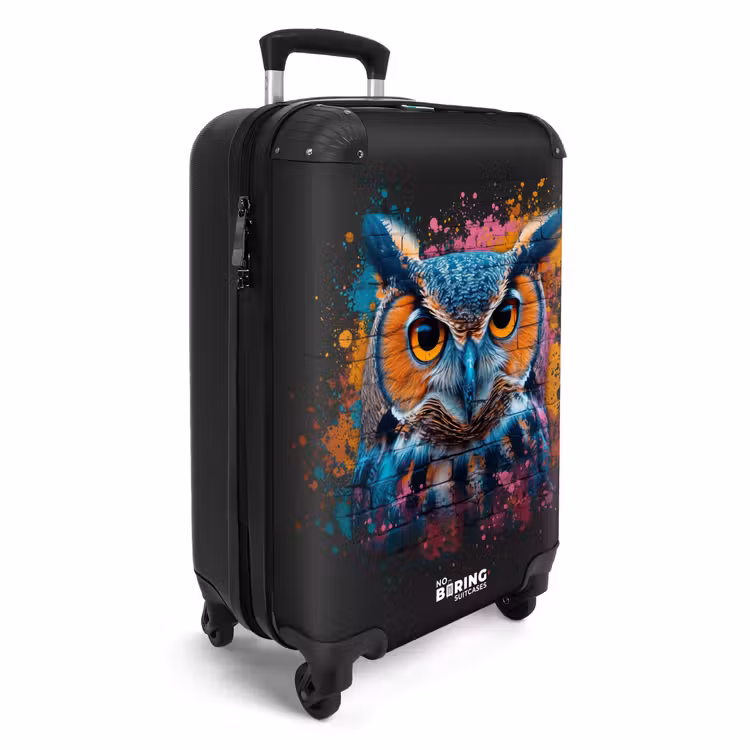 Valise - Hibou dans un style graffiti coloré — 2