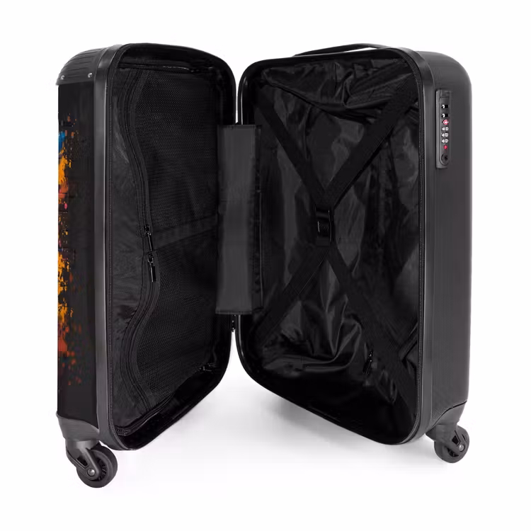 Valise - Hibou dans un style graffiti coloré — 4