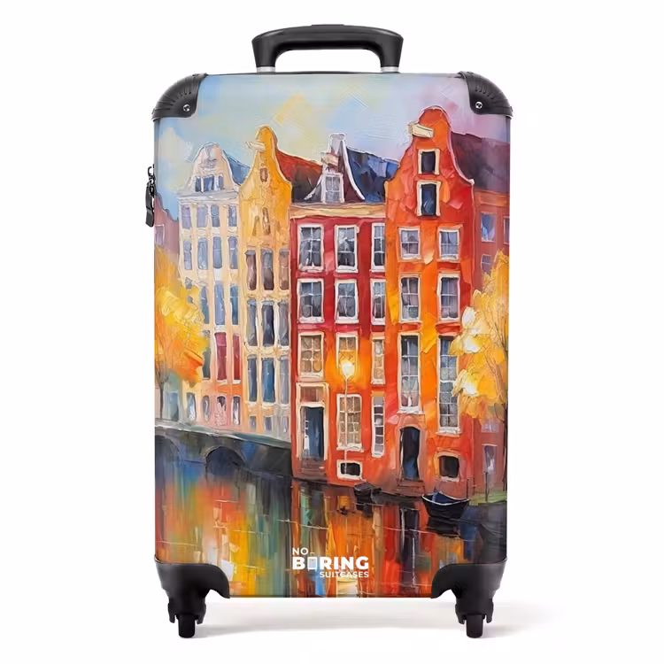 Valise - Maisons sur les canaux - Art - Peinture - Amsterdam — 1