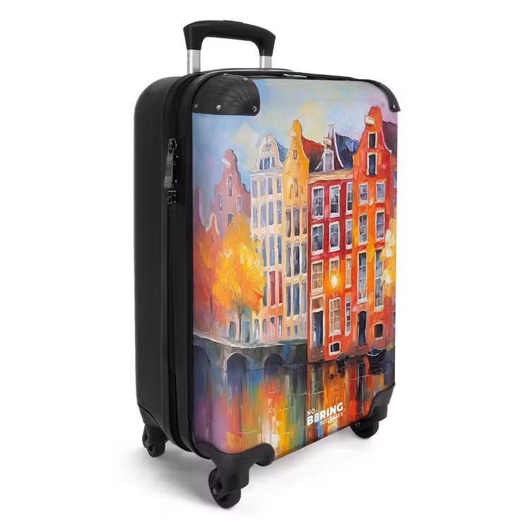Valise - Maisons sur les canaux - Art - Peinture - Amsterdam — 2