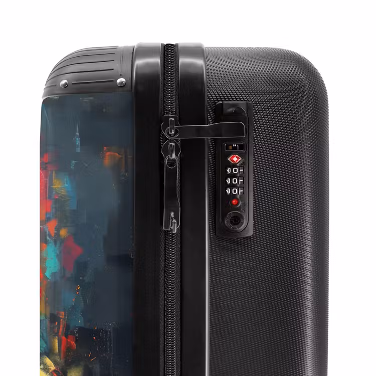 Valise - Panda avec pelage coloré et éclaboussures de peinture — 5