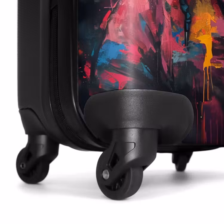 Valise - Panda avec pelage coloré et éclaboussures de peinture — 6