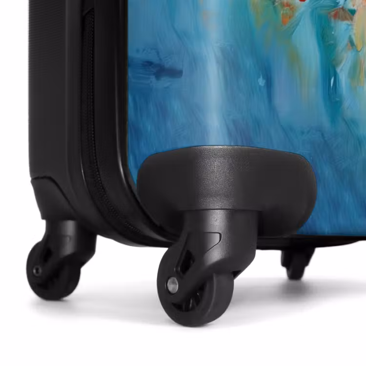 Valise - Papillon en tant qu'œuvre d'art à l'huile colorée — 6