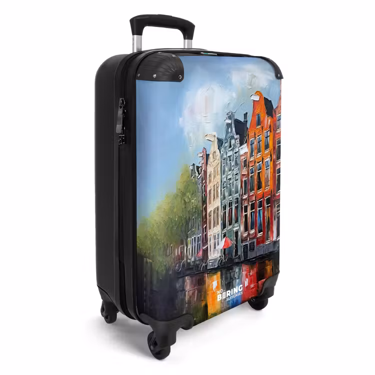 Valise - Peinture à l'huile - Architecture - Amsterdam - Ville — 2