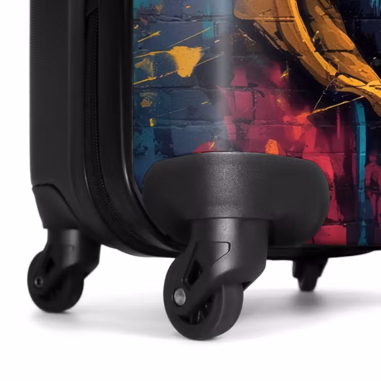 Valise - Renard coloré avec un manteau dans un style graffiti — 6