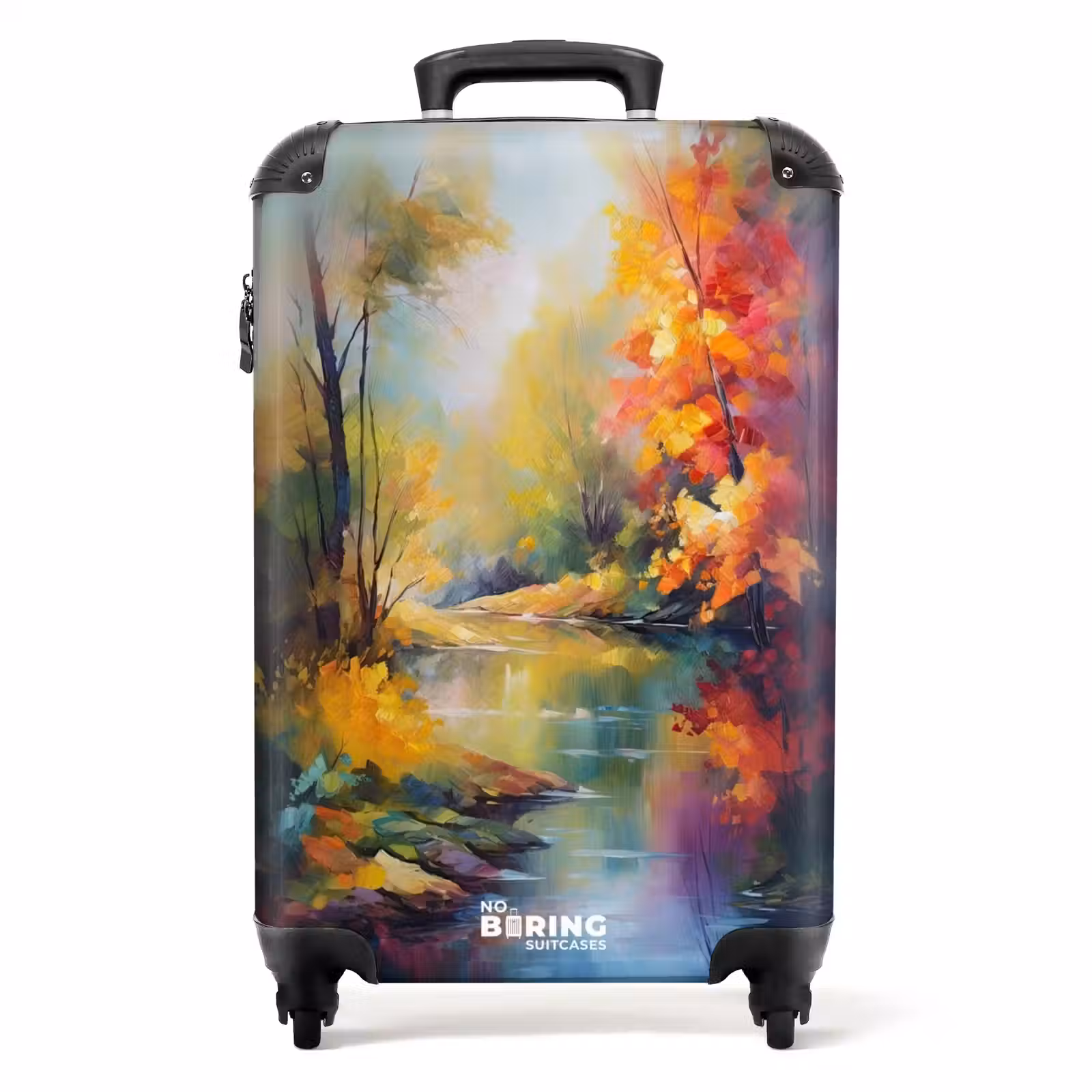 Valise - Paysage - Peinture à l'huile - Rivière - Colorée — 1