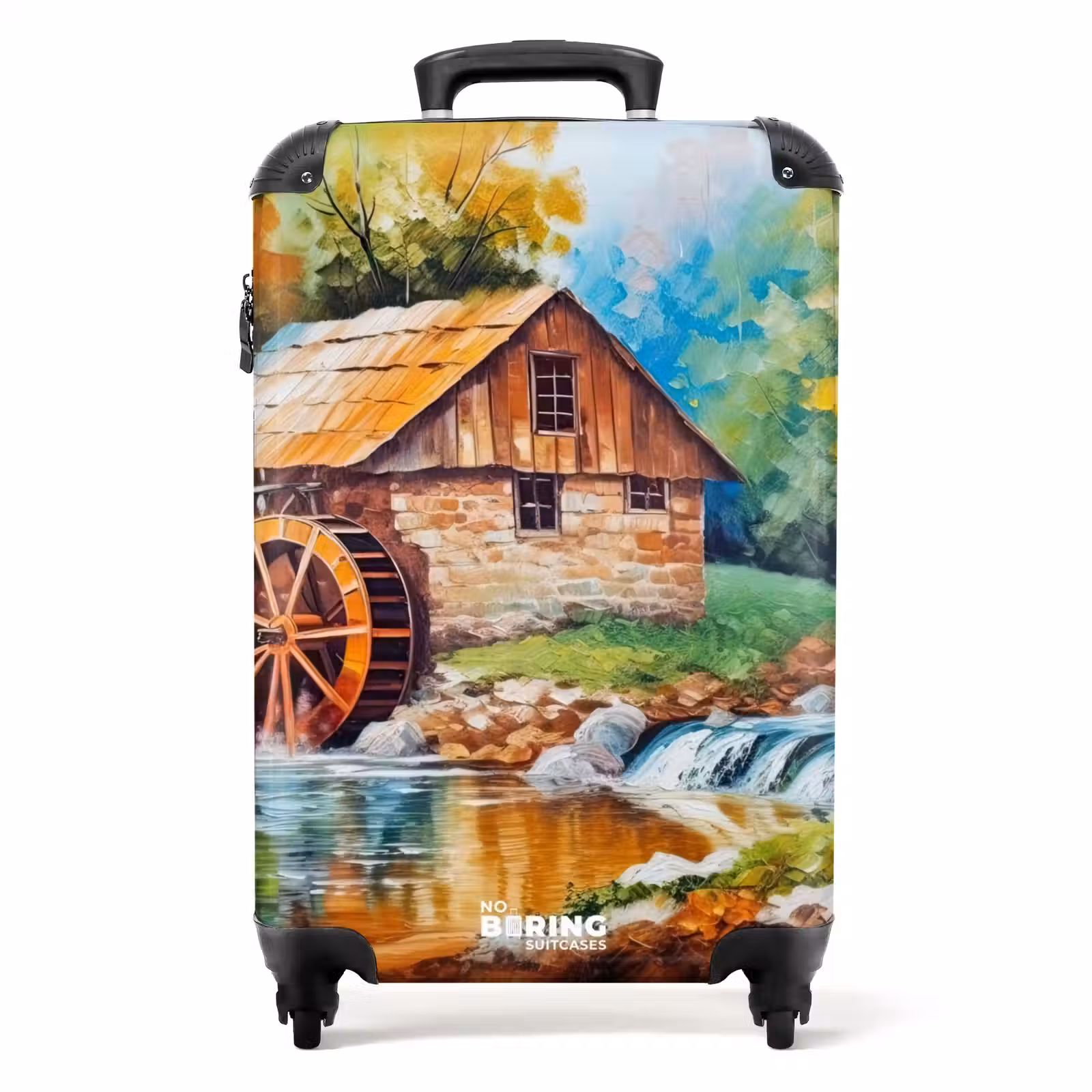 Valise - Paysage - Peinture - Maison - Art - Automne — 1