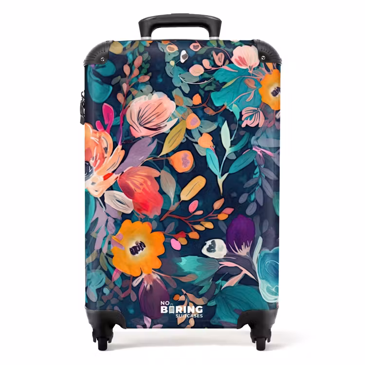 Valise - Coloré - Fleurs - Art - Nature - Hippie — 1