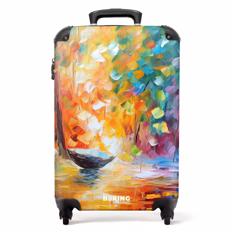 Valise - Coloré - Peinture à l'huile - Eau - Bateau — 1