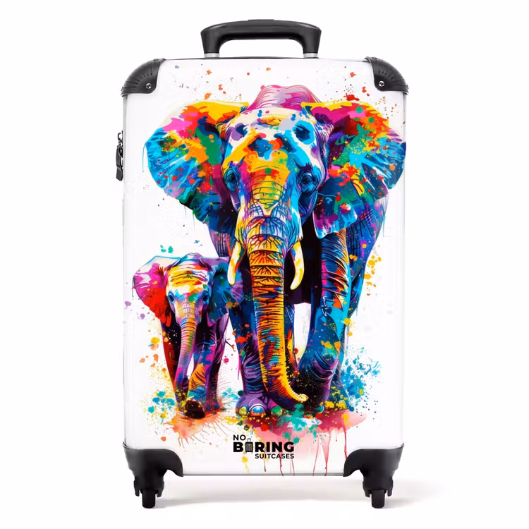 Valise - Éléphants colorés — 1