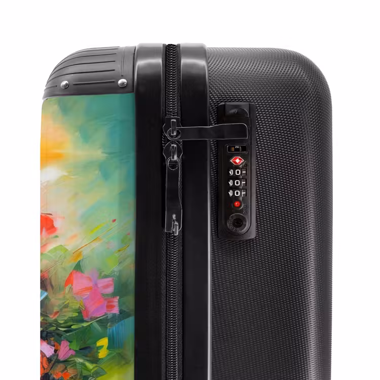 Valise - Fleurs - Colorées - Pot de fleurs - Peinture à l'huile — 5