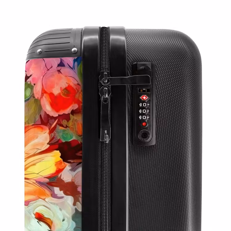 Valise - Fleurs - Couleurs - Art - Peinture à l'huile — 5