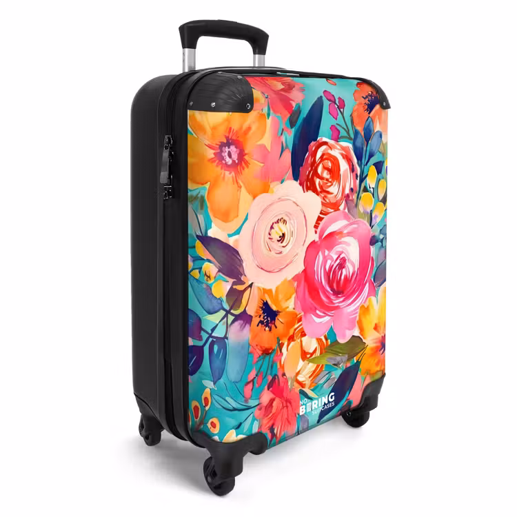 Valise - Fleurs - Huile colorée - Nature — 2