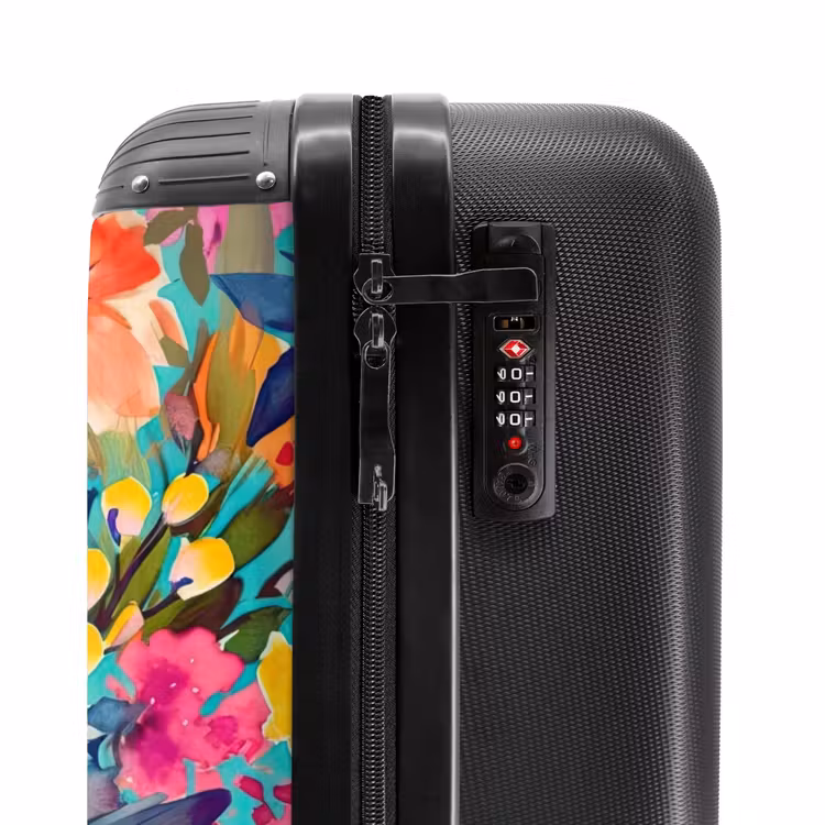 Valise - Fleurs - Huile colorée - Nature — 5