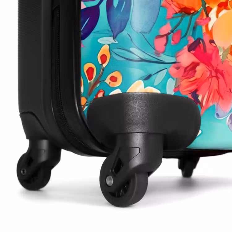 Valise - Fleurs - Huile colorée - Nature — 6