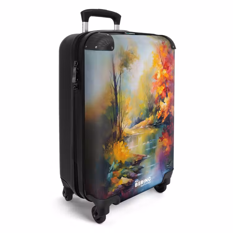 Valise - Paysage - Peinture à l'huile - Rivière - Colorée — 2