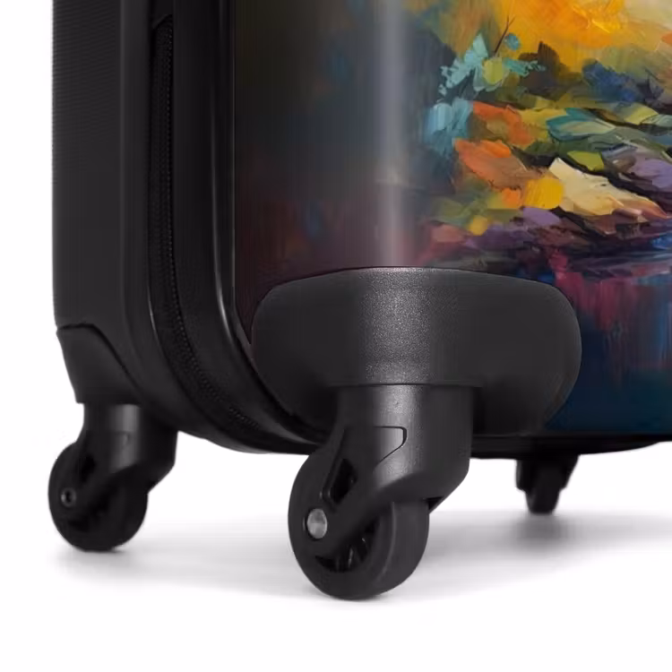 Valise - Paysage - Peinture à l'huile - Rivière - Colorée — 6