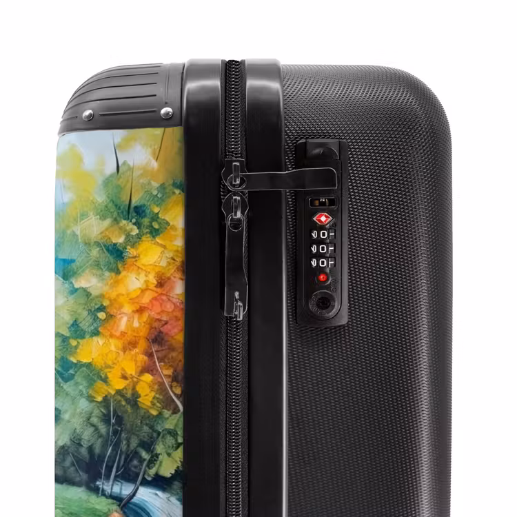 Valise - Paysage - Peinture - Maison - Art - Automne — 5