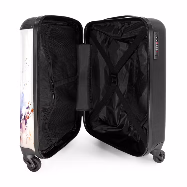 Valise - Cheval à l'aquarelle avec des éclaboussures colorées — 4