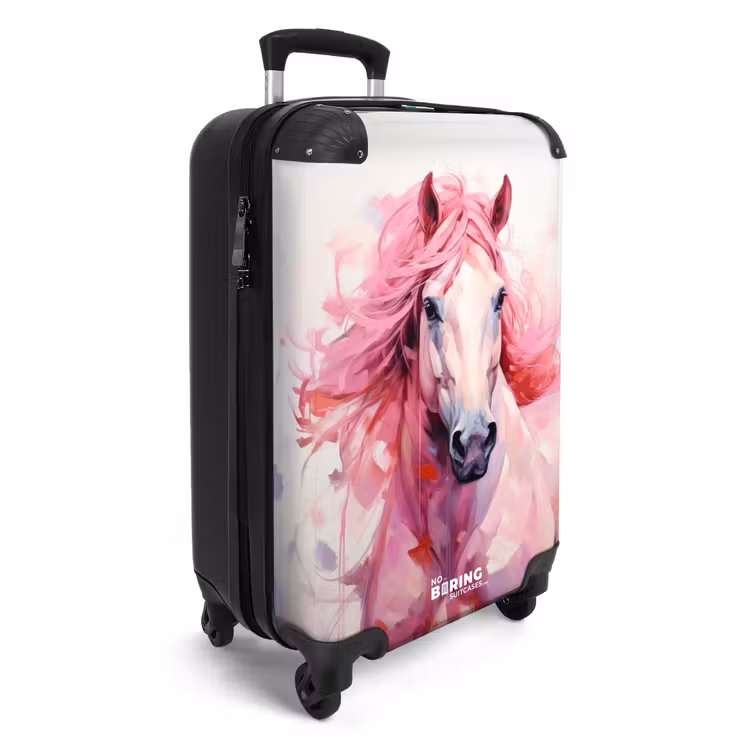 Valise - Cheval de course pastel — 2