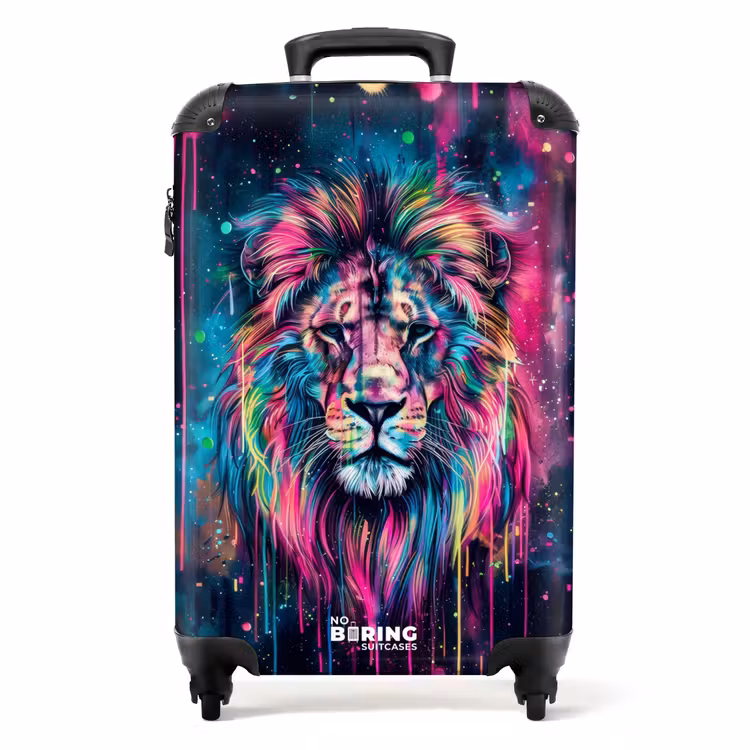 Valise - Lion des éclaboussures de peinture — 1