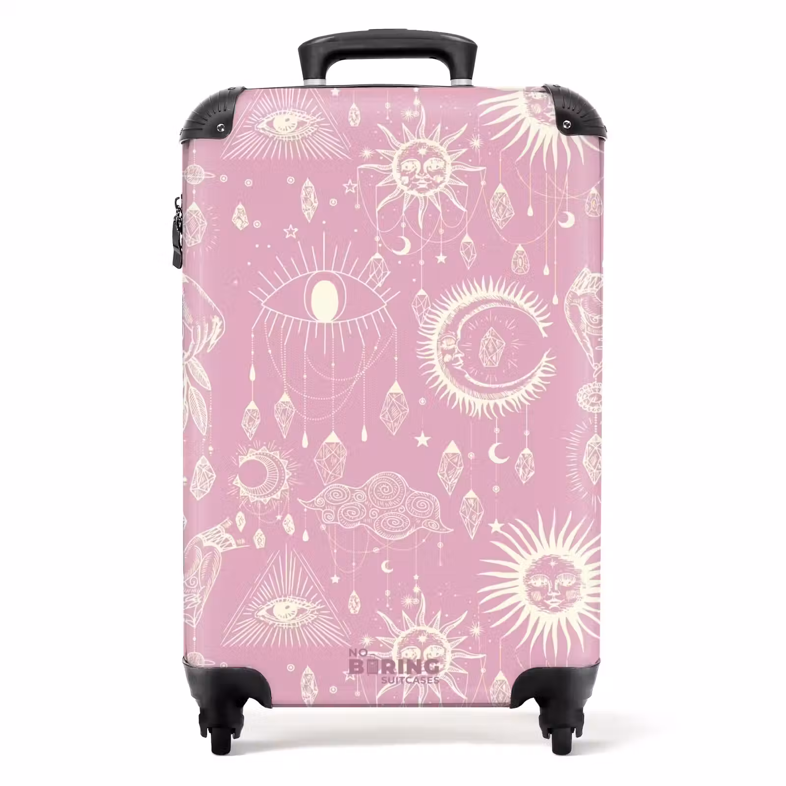 Valise - Boho - Motif ciel rose — 1