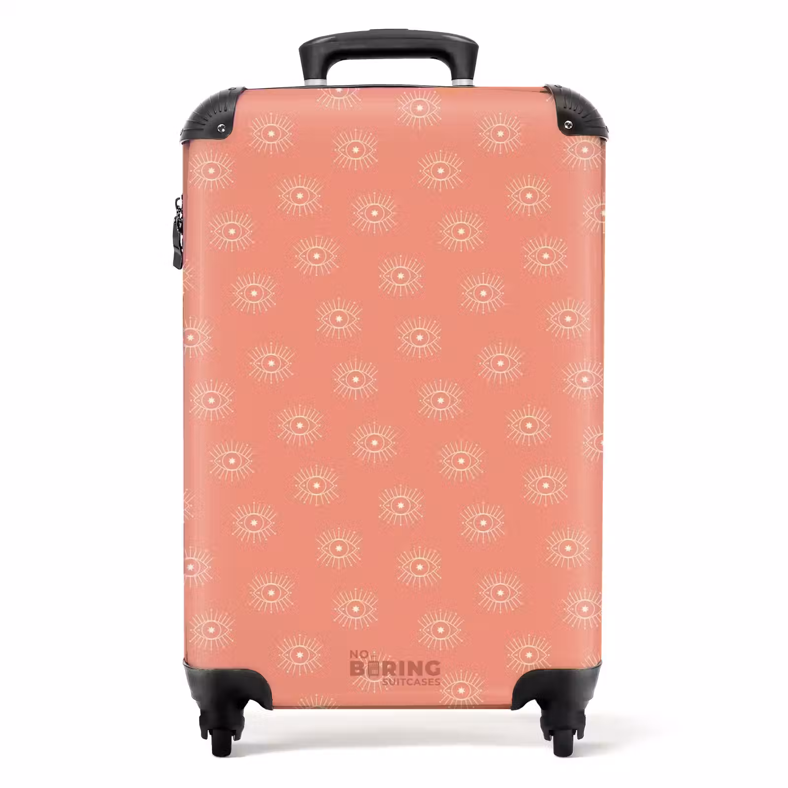 Valise - Boho - Motif rose saumon — 1