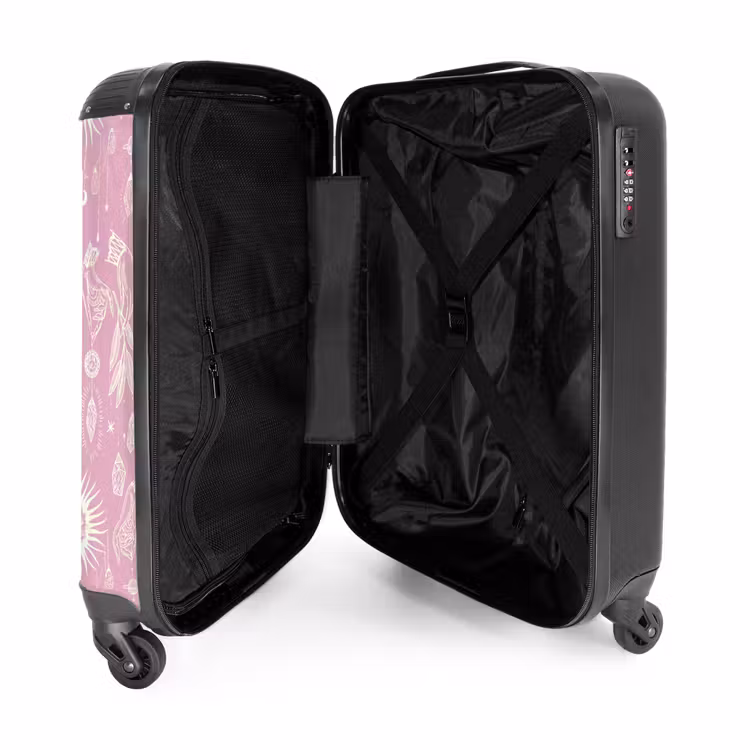 Valise - Boho - Motif ciel rose — 4