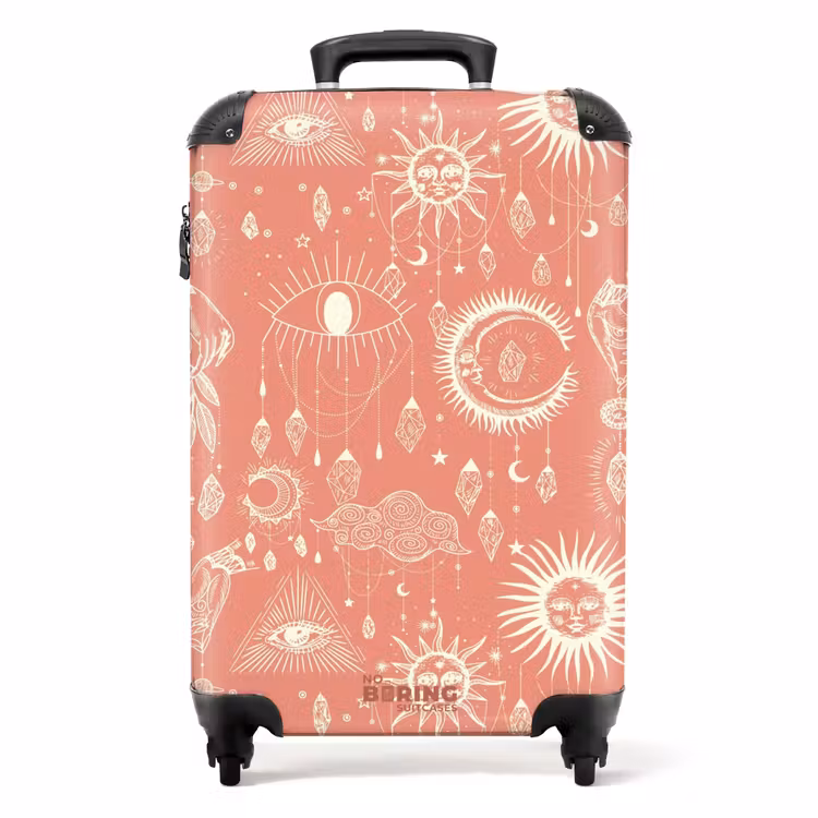 Valise - Boho - Motif ciel rouge — 1