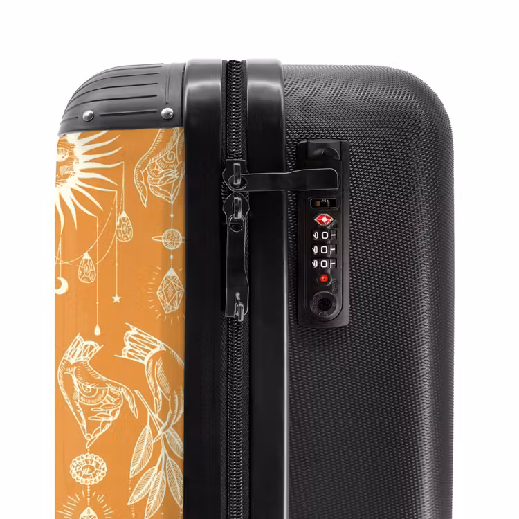 Valise - Boho - Motif de ciel orange — 5