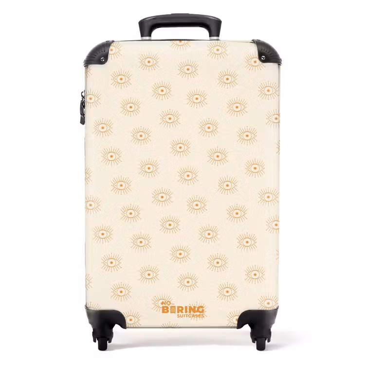 Valise - Boho - Motif de couleur sable — 1