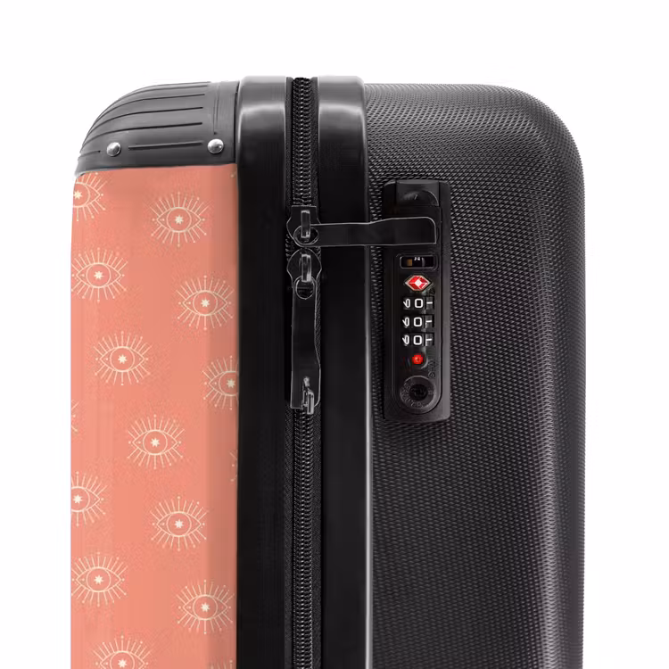 Valise - Boho - Motif rose saumon — 5