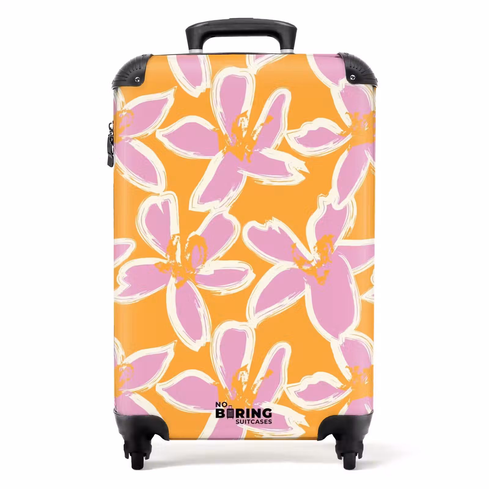 Valise - Fleurs pastel - Rose et orange — 1