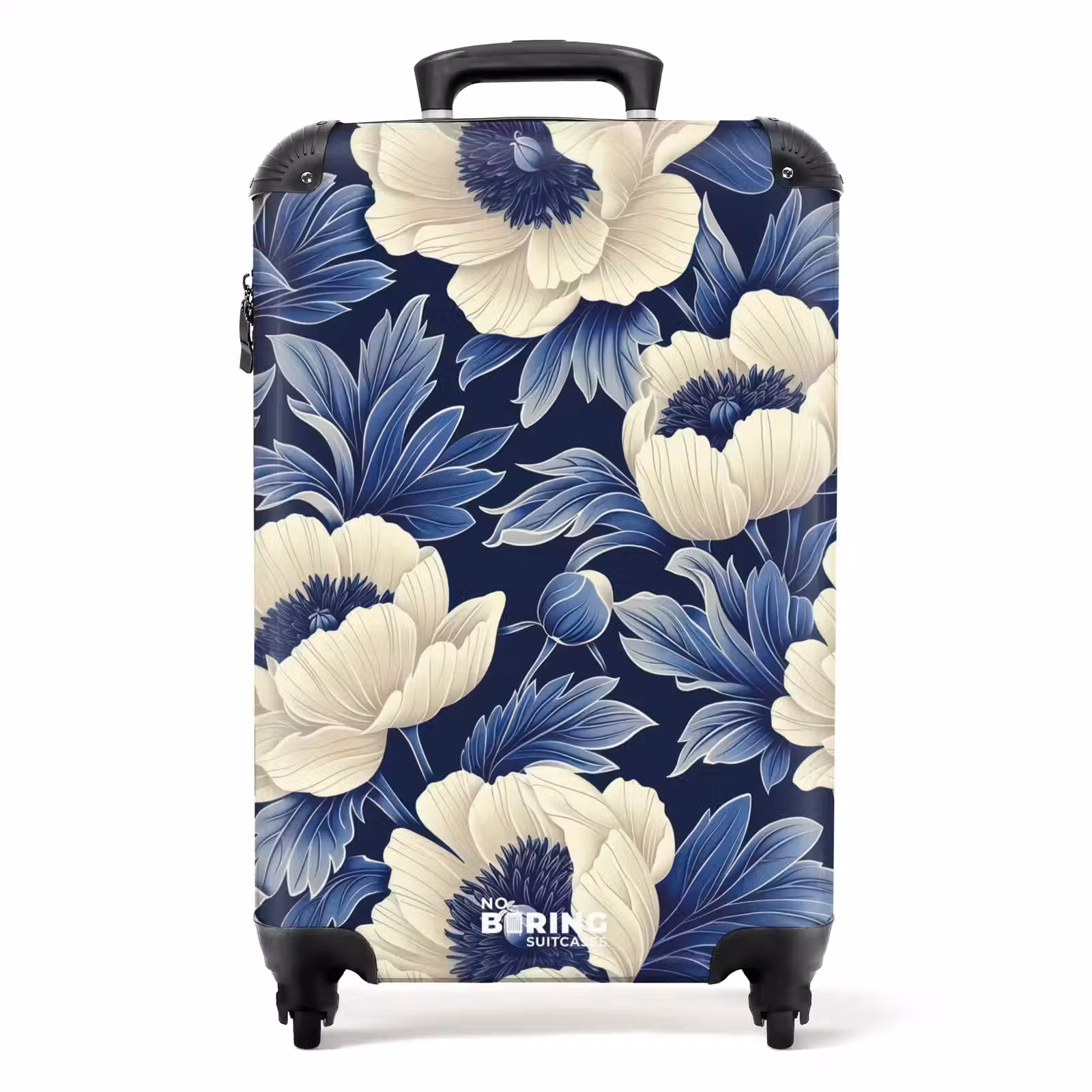 Valise - Fleurs vintage - Bleu — 1