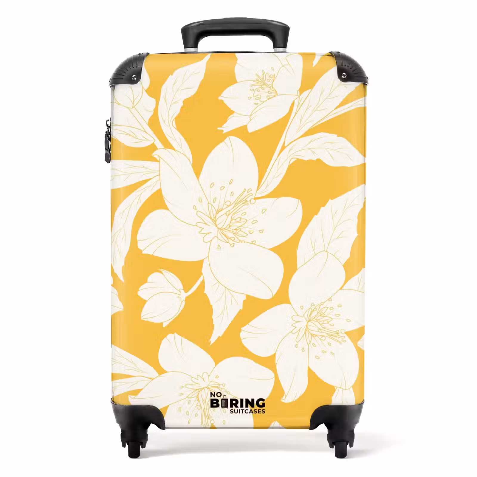 Valise - Fleurs vintage - Jaune — 1