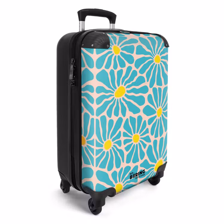 Valise - Fleurs pastel - Bleu — 2