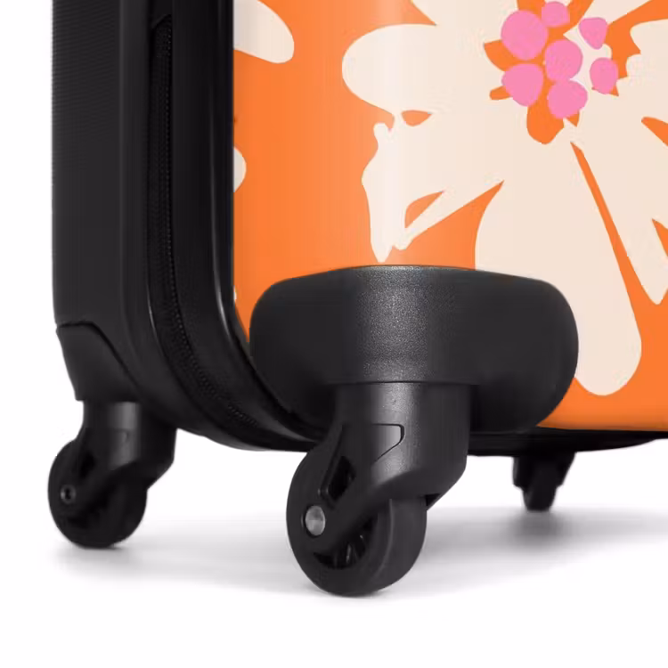 Valise - Fleurs pastel - Crème et orange — 6