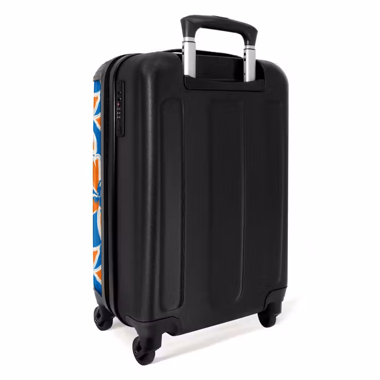 Valise - Fleurs pastel - Orange et bleu — 3