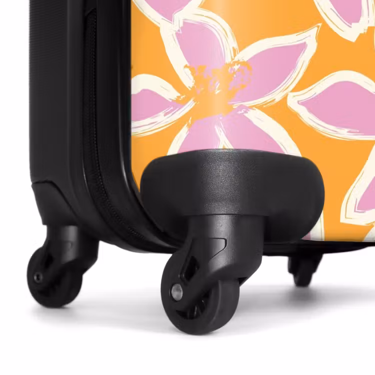 Valise - Fleurs pastel - Rose et orange — 6