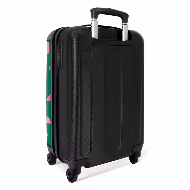 Valise - Fleurs pastel - Rose et vert — 3