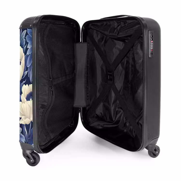 Valise - Fleurs vintage - Bleu — 4