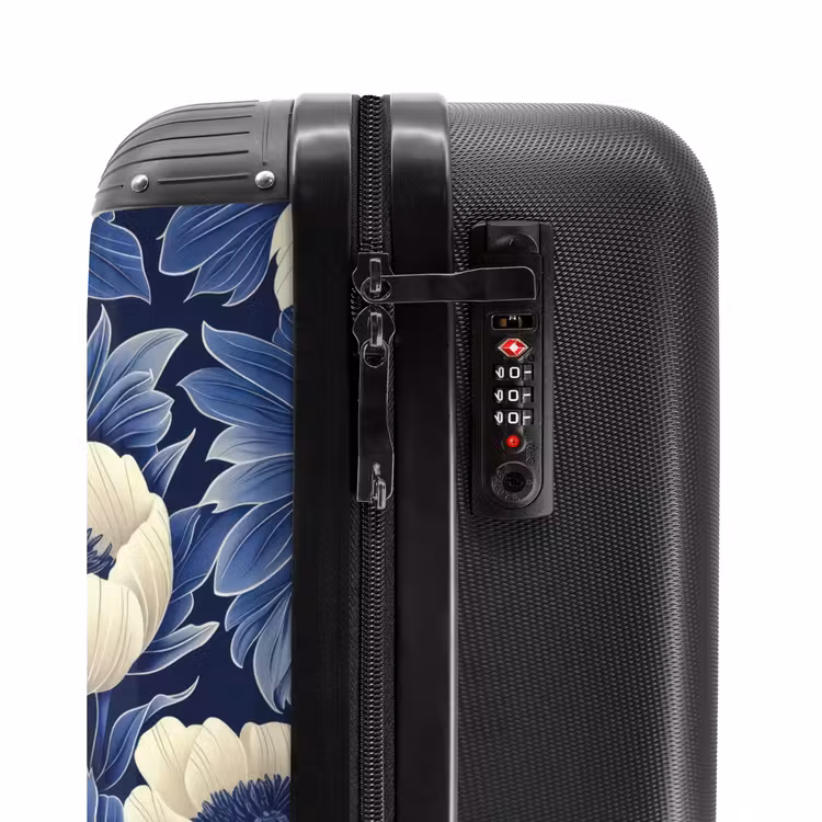 Valise - Fleurs vintage - Bleu — 5