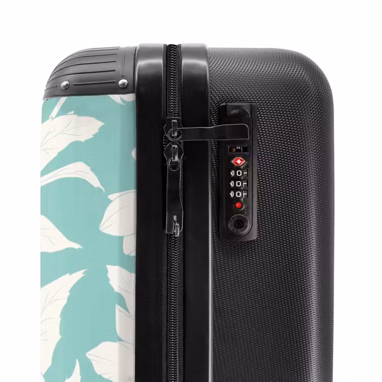 Valise - Fleurs vintage - Bleu clair — 5