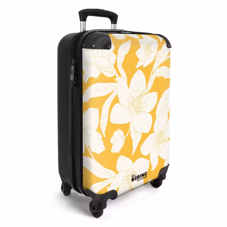 Valise - Fleurs vintage - Jaune — 2