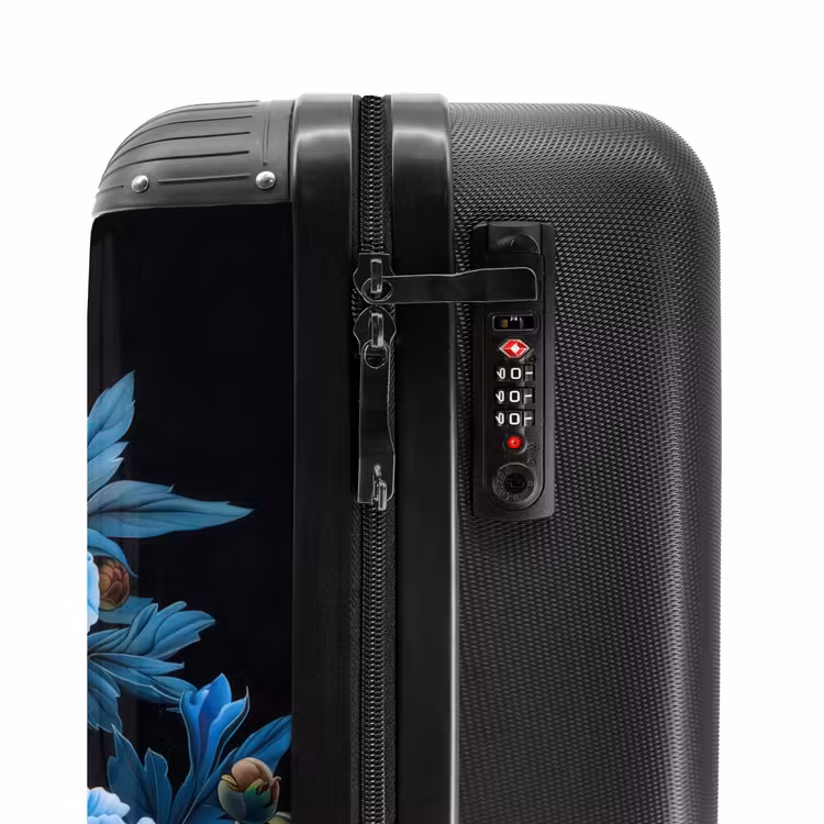 Valise - Fleurs vintage - Pivoines bleues — 5