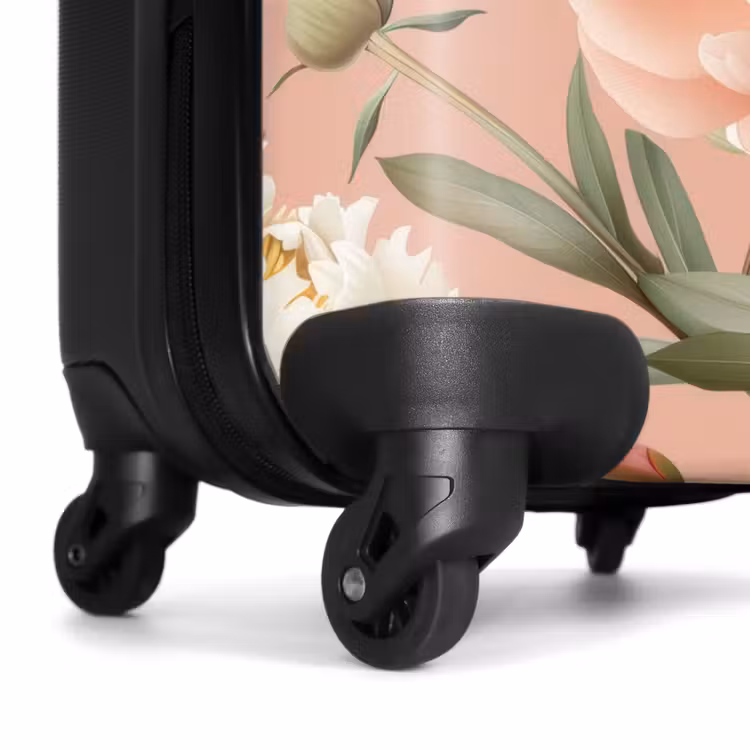 Valise - Fleurs vintage - Pivoines rose tendre — 6