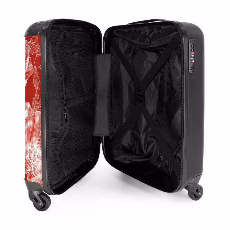 Valise - Fleurs vintage - Rouge — 4