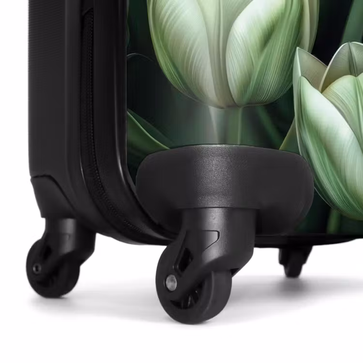 Valise - Fleurs vintage - Vert — 6
